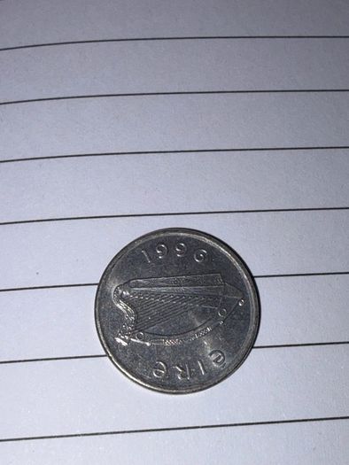 Irish 5p Coin in Various Years