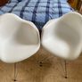 Snazzy white office or waiting room chairs - set of 6 Image 2