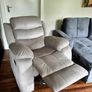 Black Friday Bargain Recliner Chair Brown and light brown Image 5