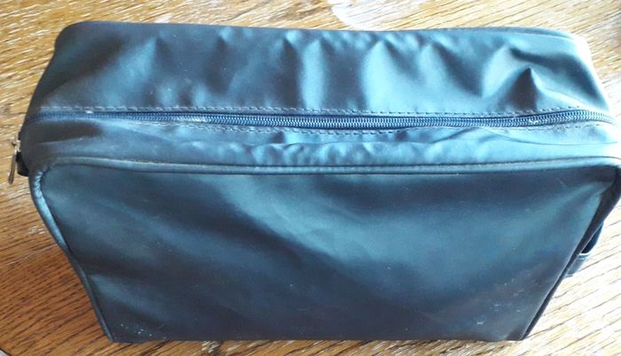 washbag - dark blue + grey pattern