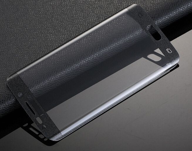 Full Curved 3D Tempered Glass Protector For Samsung Galaxy S6 EDGE PLUS- Black