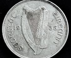 [2676] - Ireland - 1935 - Florin - Irish 2s - KM.7 - Silver - High Grade