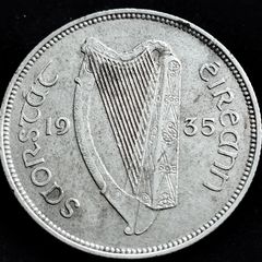 [2676] - Ireland - 1935 - Florin - Irish 2s - KM.7 - Silver - High Grade