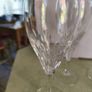 Raindrops by Galway SET OF 4  RED / White Wine, Vintage Irish Crystal 2000s TO 2009s 20.2 T. x 7.5 W. cm. in very good condition. Image 2