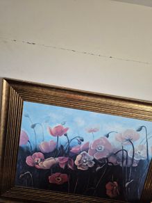 Large framed canvas print
