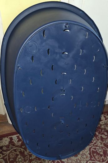 Xl Blue heavy Dog Plastic Bed 90cm