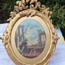 A Capriccio Of Rome Watercolour in 19th Century Wooden Baroque Frame Image 2