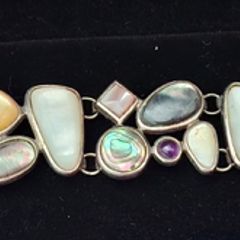 A stunning sterling silver bracelet