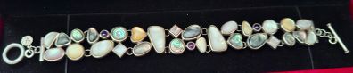 A stunning sterling silver bracelet