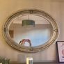 Silver decorative mirror pair Image 2