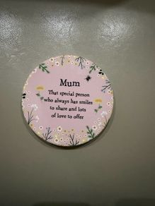 Richard Lang Mum coaster sentiment quote