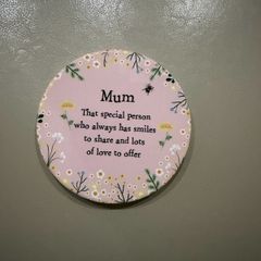 Richard Lang Mum coaster sentiment quote