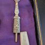 Antique EPNS Mother-of-Pearl Fish Cutlery 12 Piece Cased Set Damaged Image 7