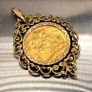 Full sovereign coin mounted in 9ct yellow gold pendant Image 3