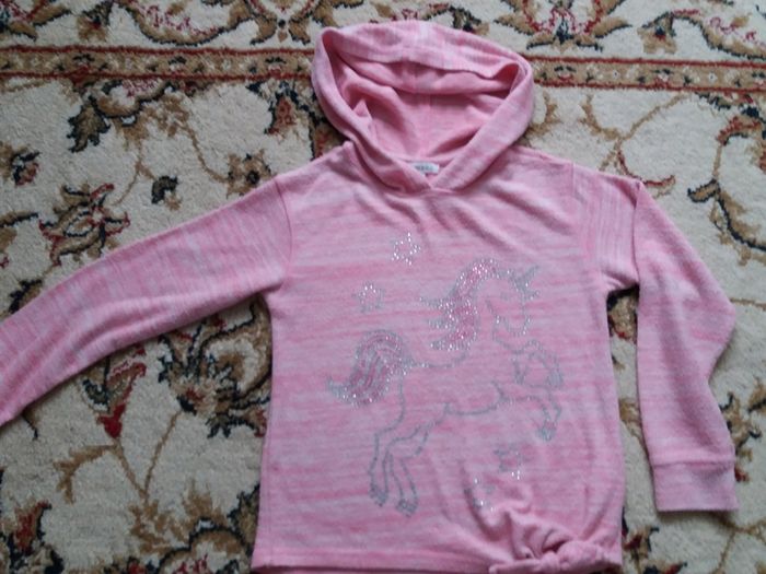 Girls bluezoo debenhams unicorn  hoodie 8-9yo
