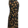 BNWTS Veronica Beard Black Silk Yellow Floral Dress size 10 includes Post Image 6