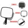 Professional Salon Barbers Hairdressers Handheld Paddle Mirror with Handle Image 2