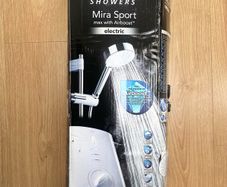 Mira Sport Max With Airboost Electric Shower White/chrome 10.8kw