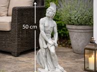 main image for ad Sculpture Soldier Spartan Figure Statue  Artificial Stone  Antique Style 50cm