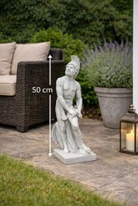 Sculpture Soldier Spartan Figure Statue  Artificial Stone  Antique Style 50cm