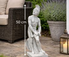 Sculpture Soldier Spartan Figure Statue  Artificial Stone  Antique Style 50cm