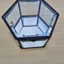 Hexagonal Metal Bevel Glass Jewellery Box Image 4