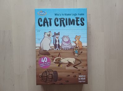 Cat Crimes Solo Puzzle Card Game