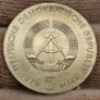 Germany 1979  5 Mark Albert Einstein 1879-1955 Beautiful Uncirculated Lustrous Superb! Image 3