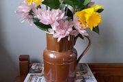 Apilco Brown Stoneware Jug with Side Handle