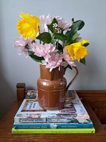 Apilco Brown Stoneware Jug with Side Handle