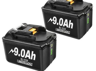 9.0Ah 2piece Rechargeable 18 V 6000mAh Li-ion Battery for Makita 18v Battery BL1840 BL1850 BL1830 BL1860B LXT 400