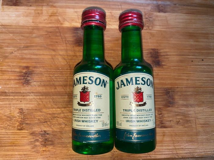 Jameson Whiskey empty mini bottles 50ml