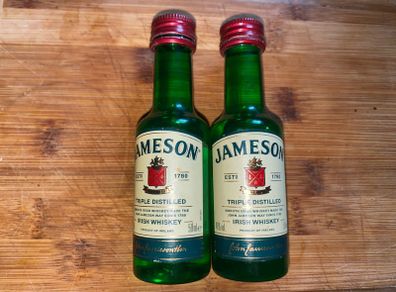 Jameson Whiskey empty mini bottles 50ml