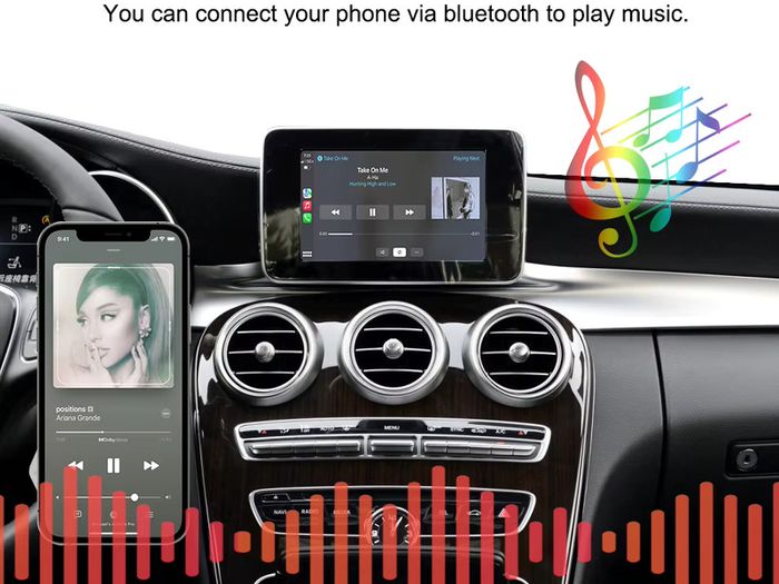 Wireless CarPlay Android Auto Decoder For Mercedes Benz NTG4.5 NTG5.0 W178 W117 W156 W203 W205 W207 W212 BT AUX GPS Car Module