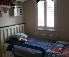 Cream Single Bed
