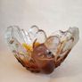 Vintage Amber Glass Bowl. Designed by Pertti Santalahti Image 3