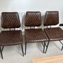 Dining table bench and chairs Image 5