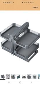 2 Tier Blind Corner Cabinet storage