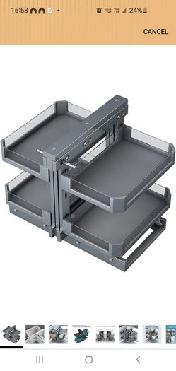 2 Tier Blind Corner Cabinet storage