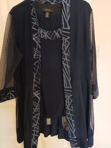 Navy ladies suit 16