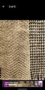 Large natural jute rug