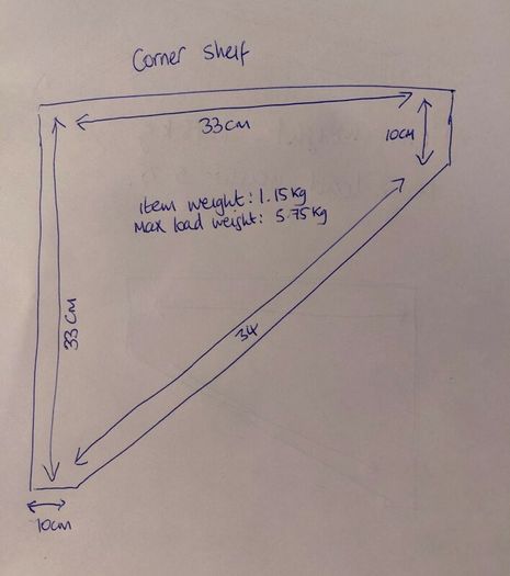 2 corner shelf