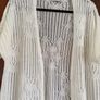 Cardigan  - Size M (3/4 Length) White Image 2