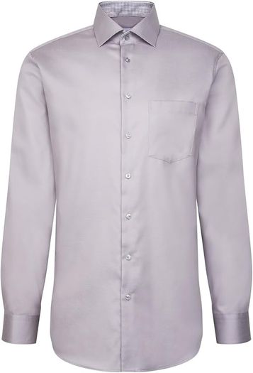 Seidensticker Men's Regular Fit Long-Sleeve Shirt, Non-Iron, Grey XL / 43