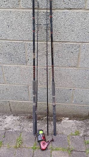fishing rods and large spinning reel