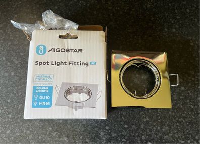 Aigostar Square Chrome Recessed Light.