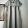 Pure Linen Gingham Dress Size Xl Image 2