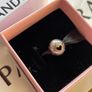 Pandora Charm clip Family and Love Heart Clip Charm With 14k Gold Heart new Image 4