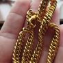 Vintage chunky gold tone chain. Image 5