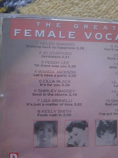 the greatest female vocalists cd